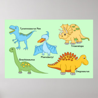 Póster Dinosaurios