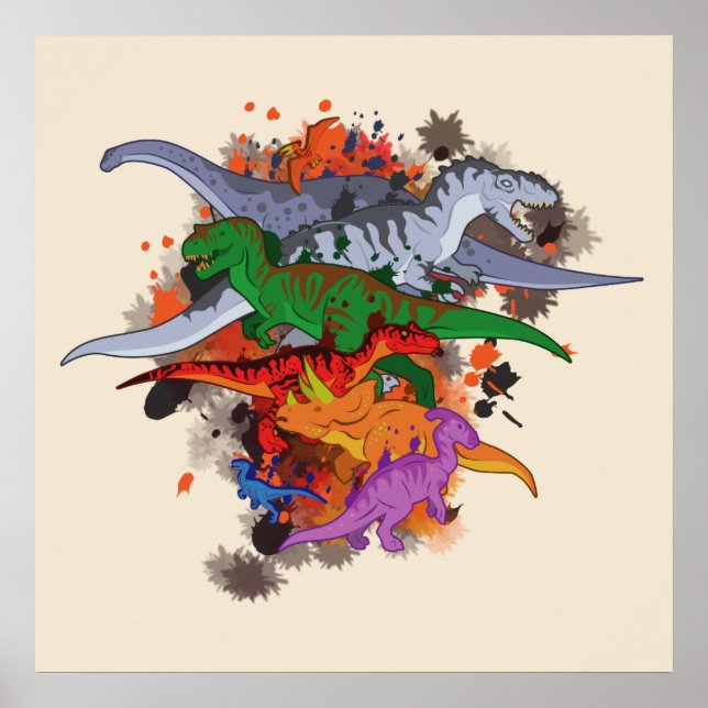 Póster Dinosaurios (Frente)