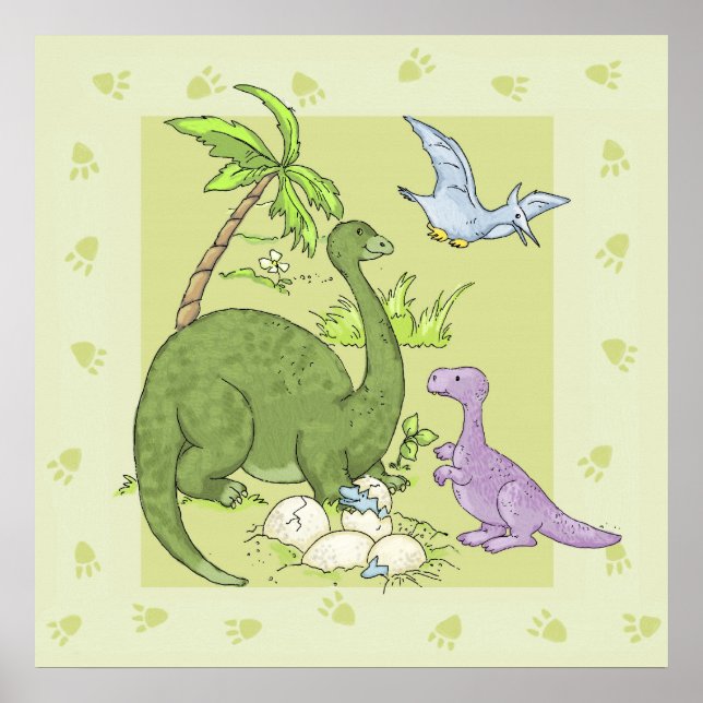 Póster Dinosaurios amigables (Frente)
