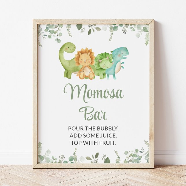 Póster Dinosaurios Cute, T-Rex, Jurassic, Momosa Bar (Subido por el creador)