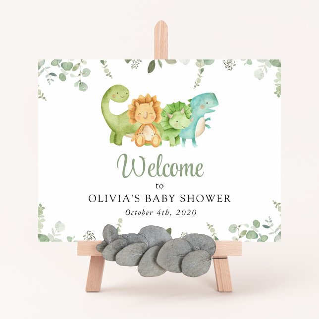 Póster Dinosaurios Cutos, Jurásico, Bienvenidos A Baby Sh (Subido por el creador)