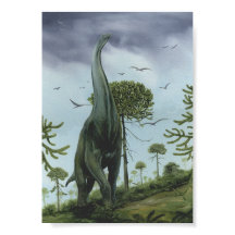 Dinosaurios de época, Sauroposidon con pájaros vol