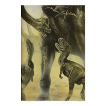 Dinosaurios de época, torvosauro y brachiosaurio