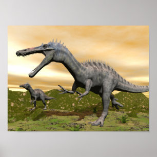 Póster Dinosaurios de Suchomimus - 3D rinden