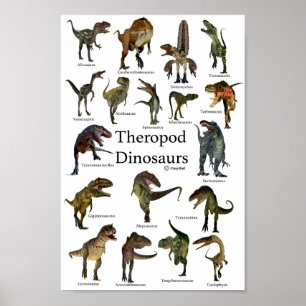 Póster Dinosaurios de Theropod