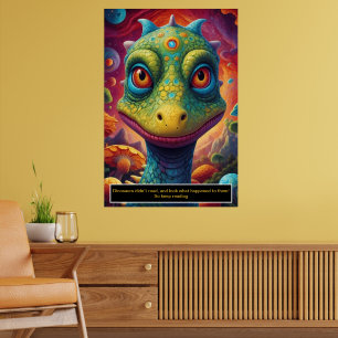 Póster Dinosaurios en el Espacio: Colección de Pósteres d