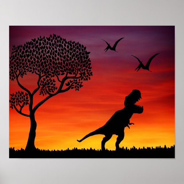 Póster Dinosaurios Jurásicos (Frente)