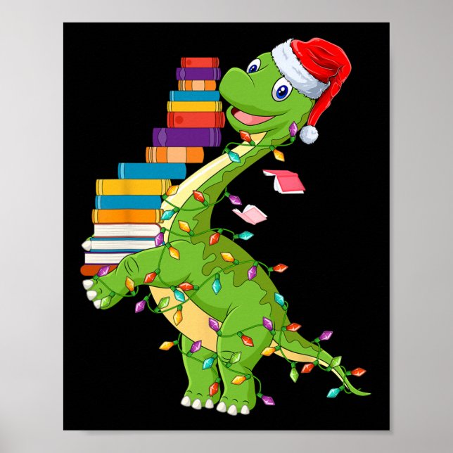Póster Dinosaurs Didn't Learn Math Funny Math Teacher  (Frente)