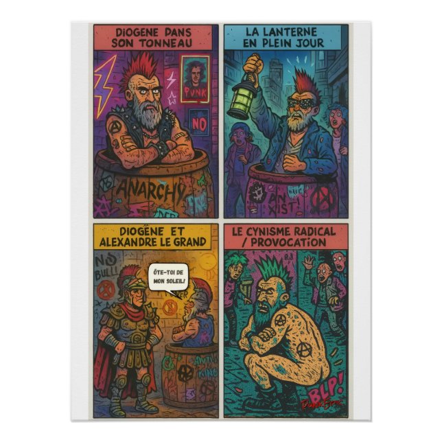 Póster Diogène Punk (Anverso)