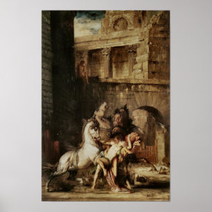 Póster Diomedes devoró por sus caballos