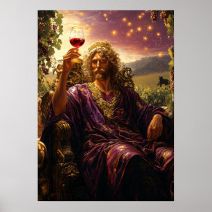 Póster Dioniso, Dios del Vino y la Diversión - Maestro