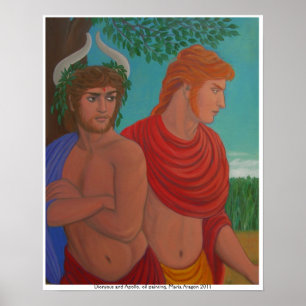 Póster Dionysus y Apolo