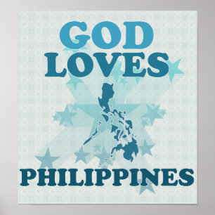 Póster Dios ama a Filipinas