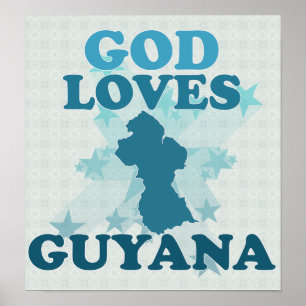 Póster Dios ama Guyana