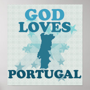 Póster Dios ama Portugal