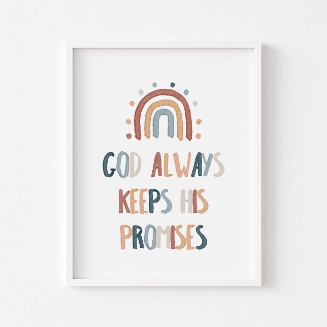 Póster Dios arcoiris siempre mantiene sus promesas poster (Subido por el creador)