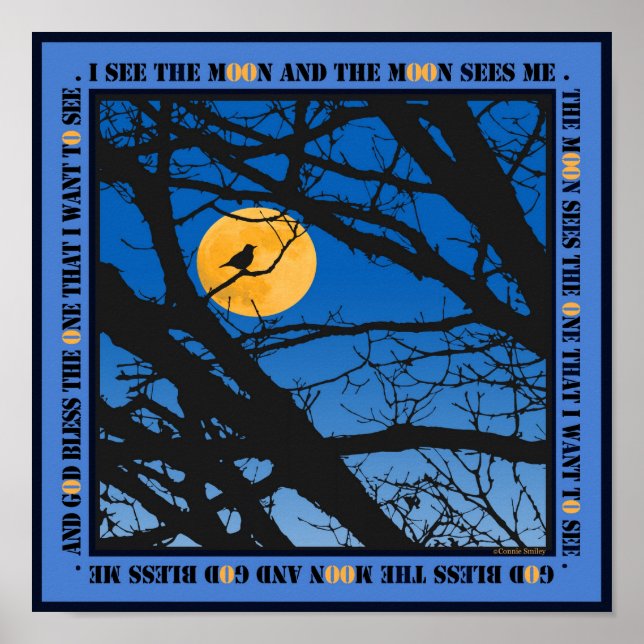 Póster Dios bendiga a la luna (Frente)