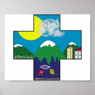 Póster Dios bendiga a la NW