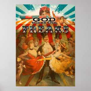 Póster Dios bendiga a los Freaks 2