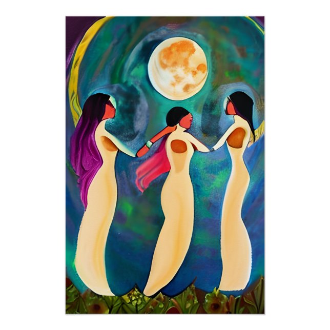 Póster Dios bendiga a todos bajo la luna (Anverso)