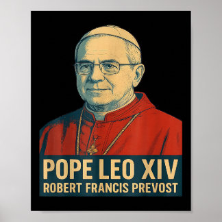 Póster Dios bendiga al Papa Leo Xiv