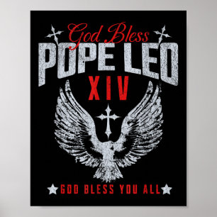 Póster Dios bendiga al Papa León Xiv, La Liga papal elect