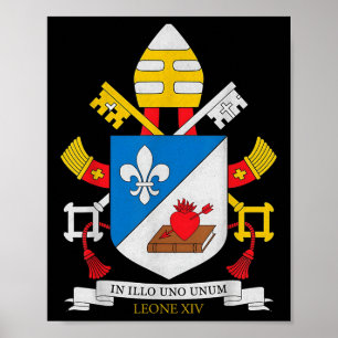 Póster Dios bendiga al Papa León Xiv Leone Xiv