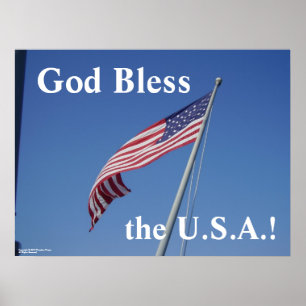 Póster ¡Dios bendiga al poster de EEUU!