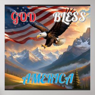 PÓSTER DIOS BENDIGA AMÉRICA