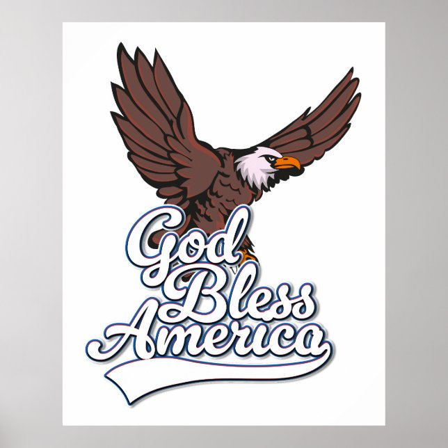 Póster Dios Bendiga América (Frente)