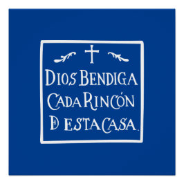 Póster Dios bendiga cada rincón