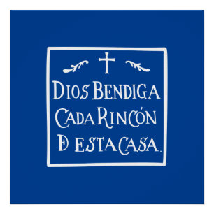 Póster Dios bendiga cada rincón