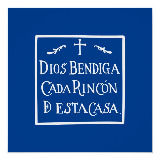 Póster Dios bendiga cada rincón (Anverso)