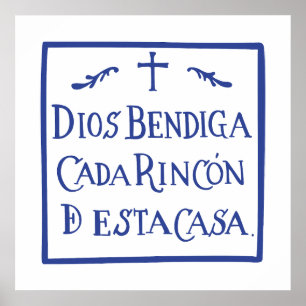 Póster Dios bendiga cada rincón