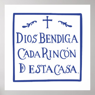 Póster Dios bendiga cada rincón