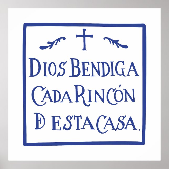 Póster Dios bendiga cada rincón (Frente)