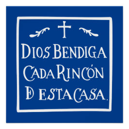 Póster Dios bendiga cada rincón