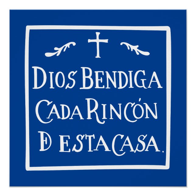 Póster Dios bendiga cada rincón (Anverso)