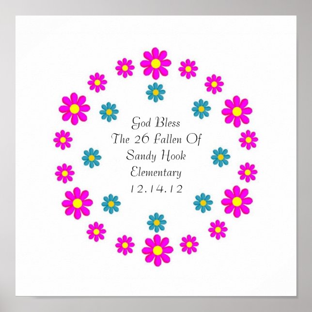 PÓSTER DIOS BENDIGA QUE LOS 26 CAYERON... (Frente)