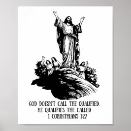 Póster Dios califica a los llamados, corintios