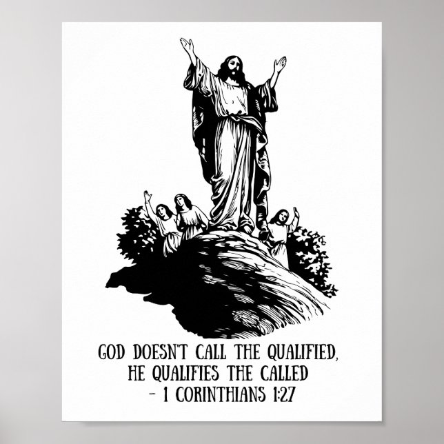 Póster Dios califica a los llamados, corintios (Frente)