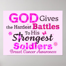 Póster DIOS da las batallas más difíciles