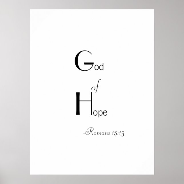 Póster Dios de la esperanza (Frente)