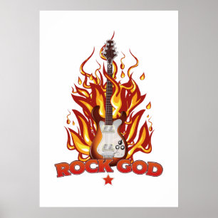 Póster Dios del Rock