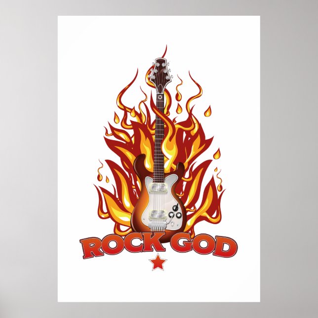 Póster Dios del Rock (Frente)