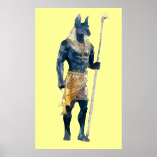 Póster Dios egipcio Anubis