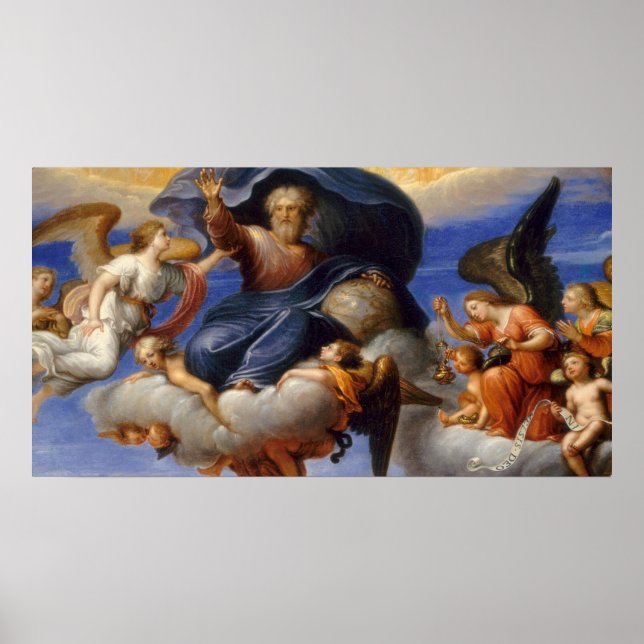 Póster Dios el Padre - Círculo de Pierre Mignard Bella Ar (Frente)