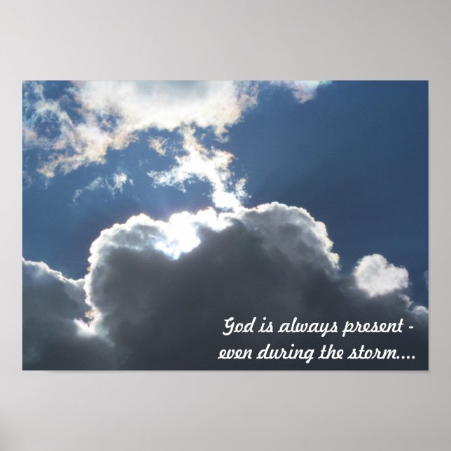 Póster Dios en la tormenta (Frente)