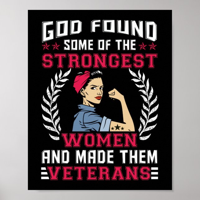 Póster Dios encontró a algunas de las mujeres más fuertes (Frente)