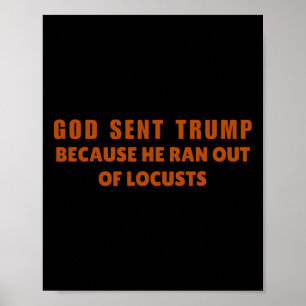 Póster Dios envió a Trump porque se le acabaron las lango